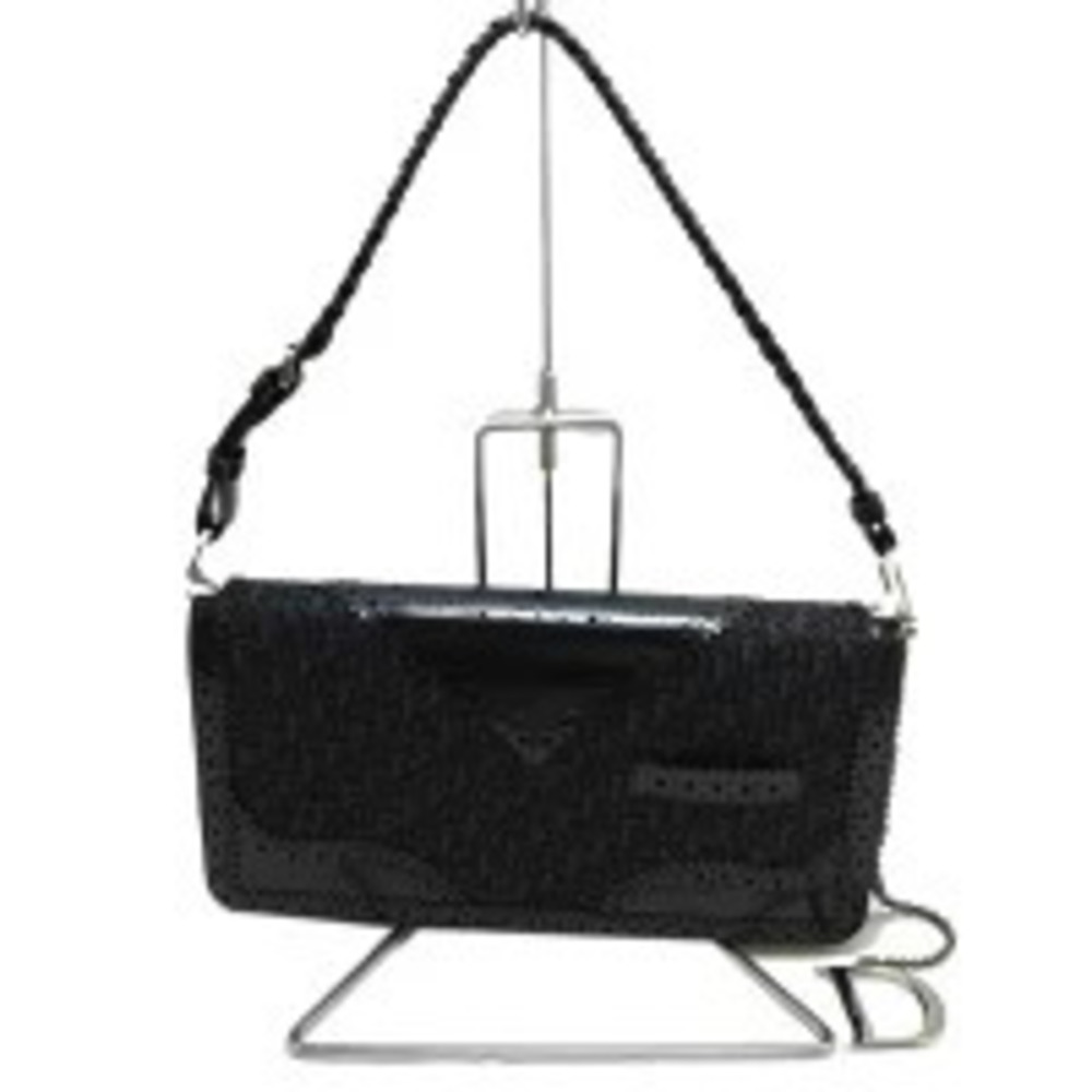 Christian Dior D Trick Diorissimo shoulder bag Black